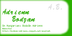 adrienn bodzan business card